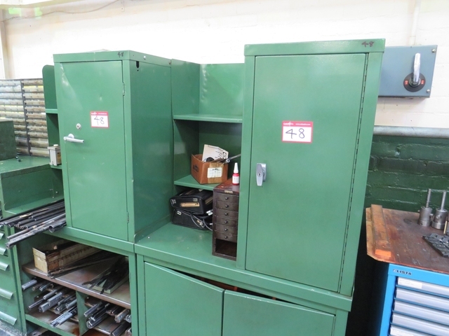 (2) Cupboards with Qty of Honing Tools