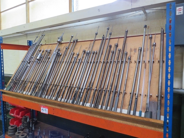 Rack with Qty of Honing Tools