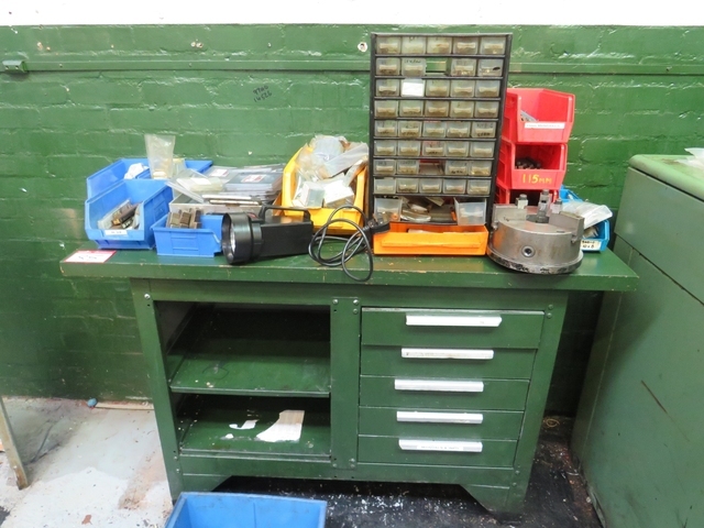 Bench with Qty of Sunnen Tooling