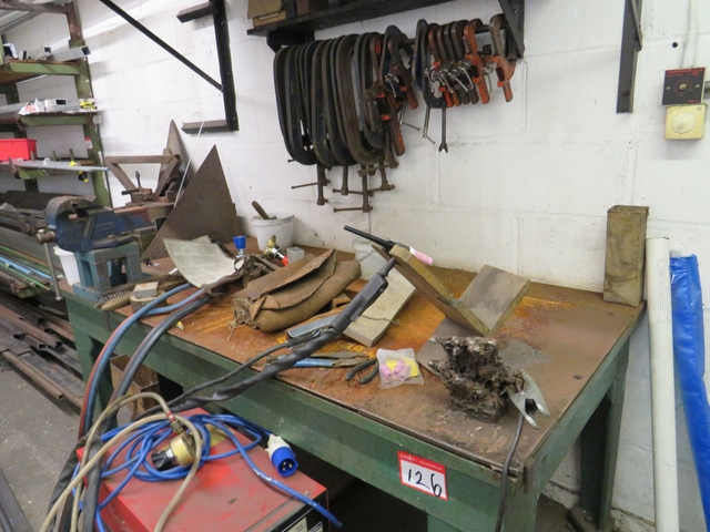 Steel Welding Table 1830mm x 920mm with Vice & G Clamps