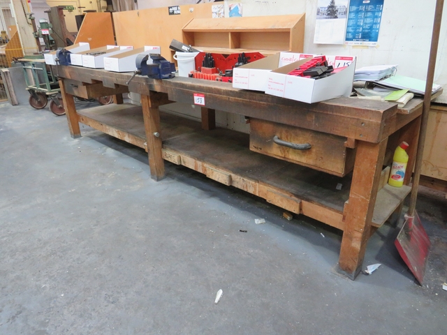 Wood Working Bench 3.7m x 840mm