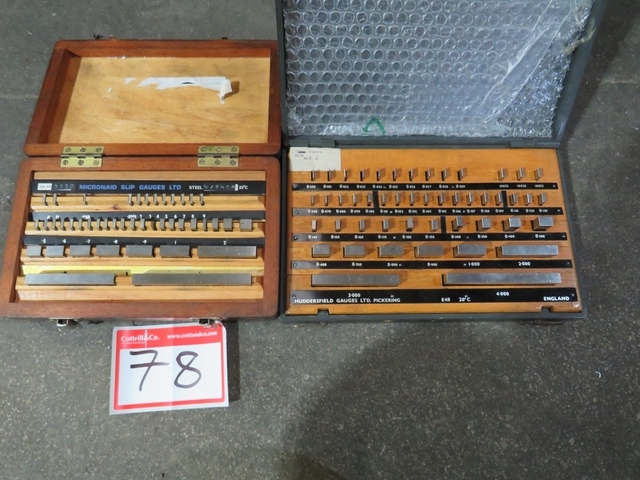 (2) Boxes of Imperial Slip Gauges (Incomplete)