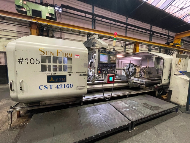 Sun Firm Machinery (SFM) CST 42160 Heavy Duty Long Bed CNC Lathe (2011)