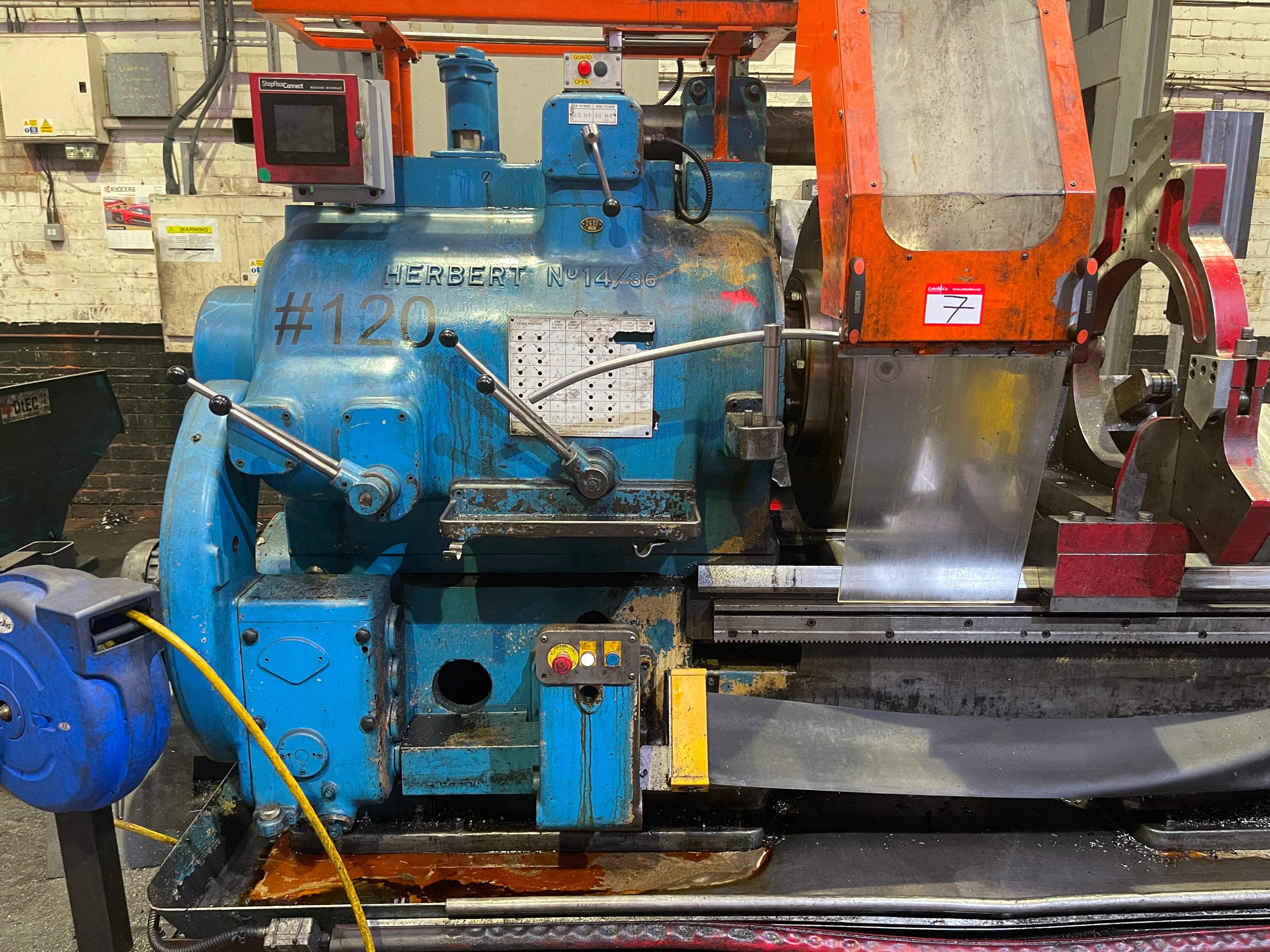 Herbert 14/36 Long Bed Turret Lathe