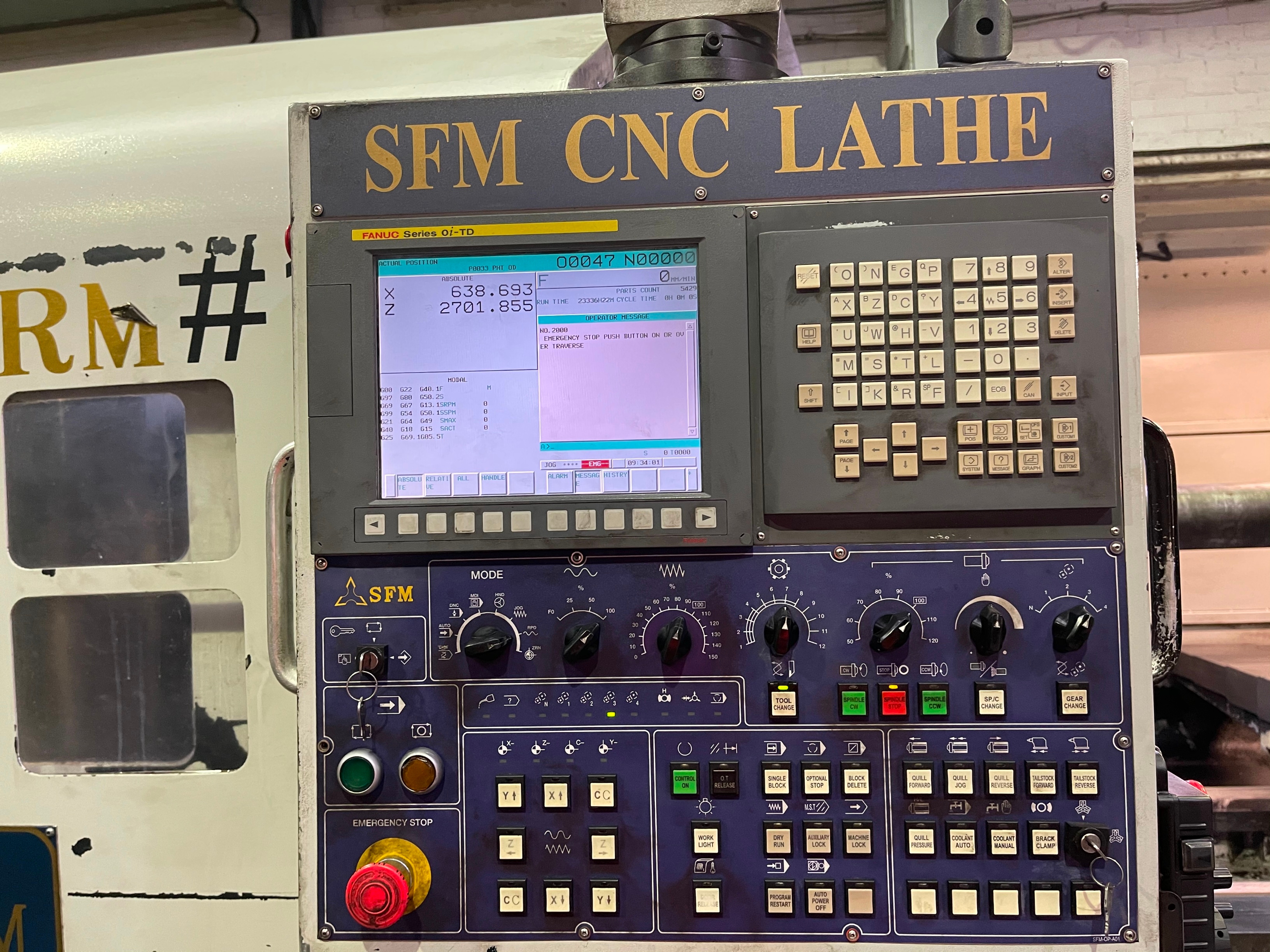 Sun Firm Machinery (SFM) CHT 56160 Heavy Duty Long Bed CNC Lathe (2011)