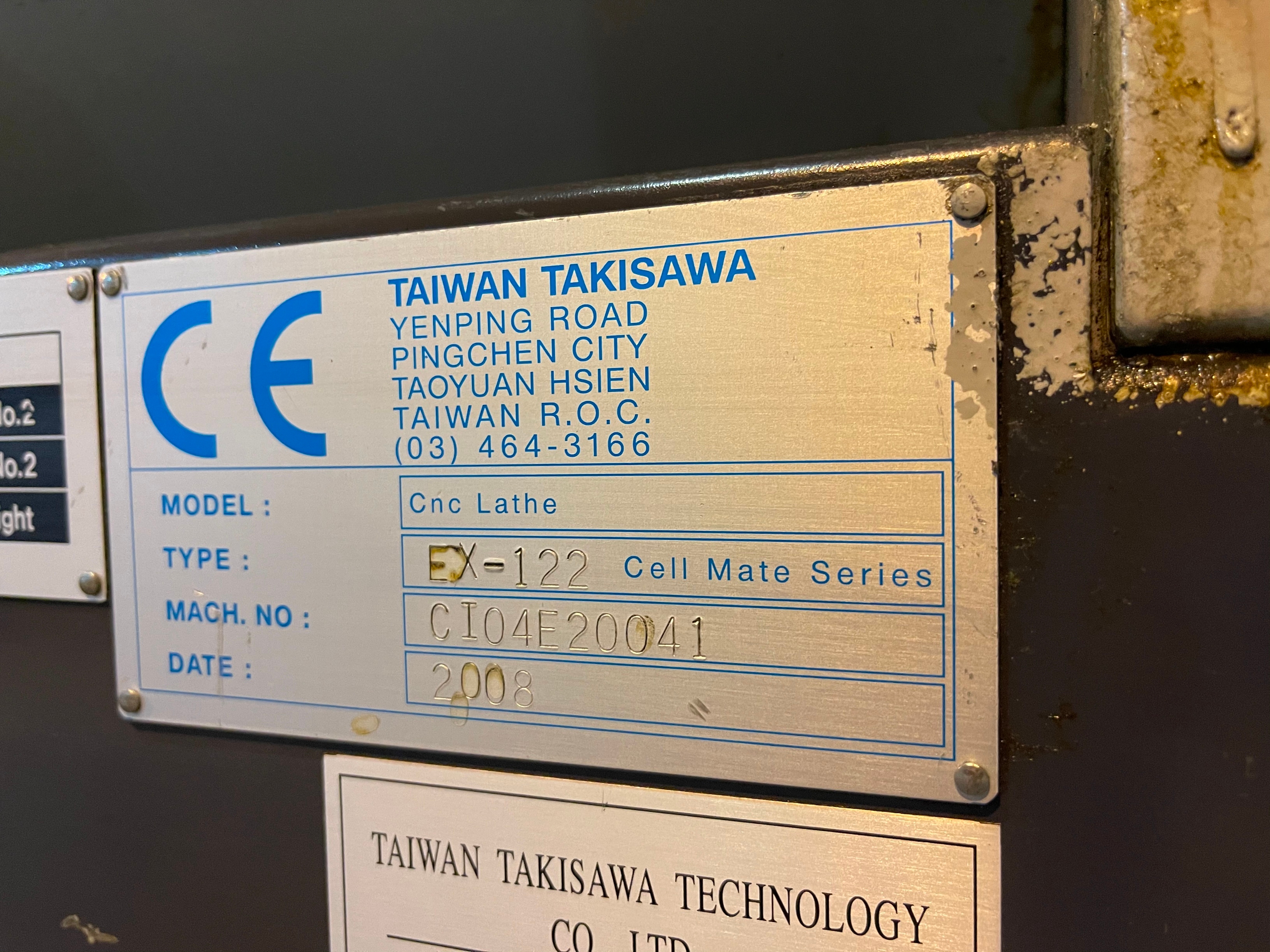 Taiwan Takisawa EX122 CNC Slant Bed Lathe (2008)