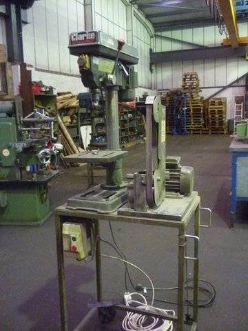 Clarke Drill & Linisher on Bench