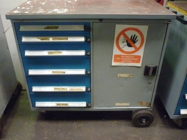 Mobile Cabinet with Hardinge Tooling