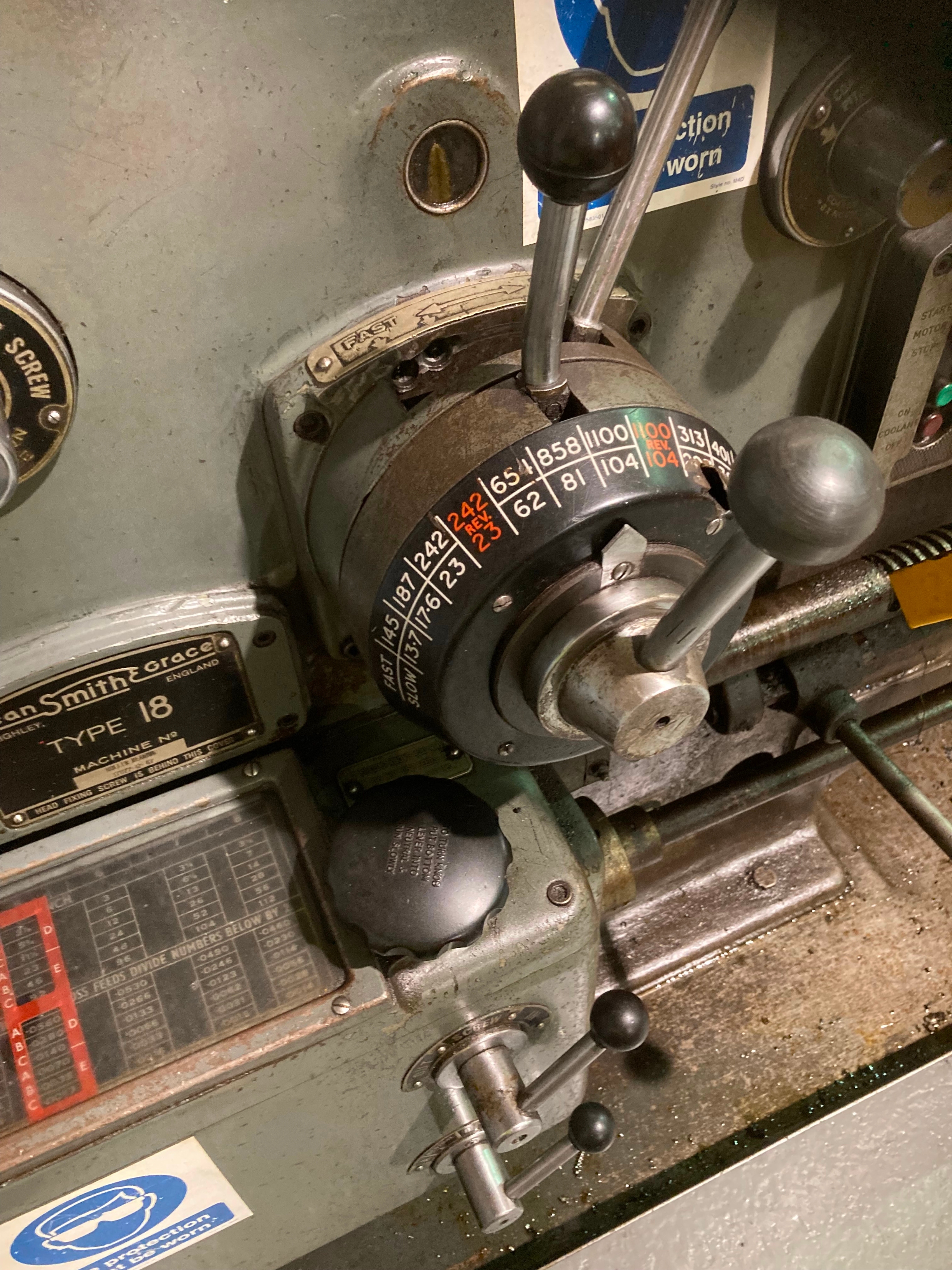 Dean Smith & Grace Type 18 x 96 Lathe