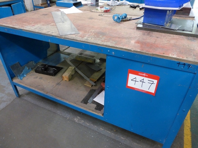 (4) Steel Framed Benches