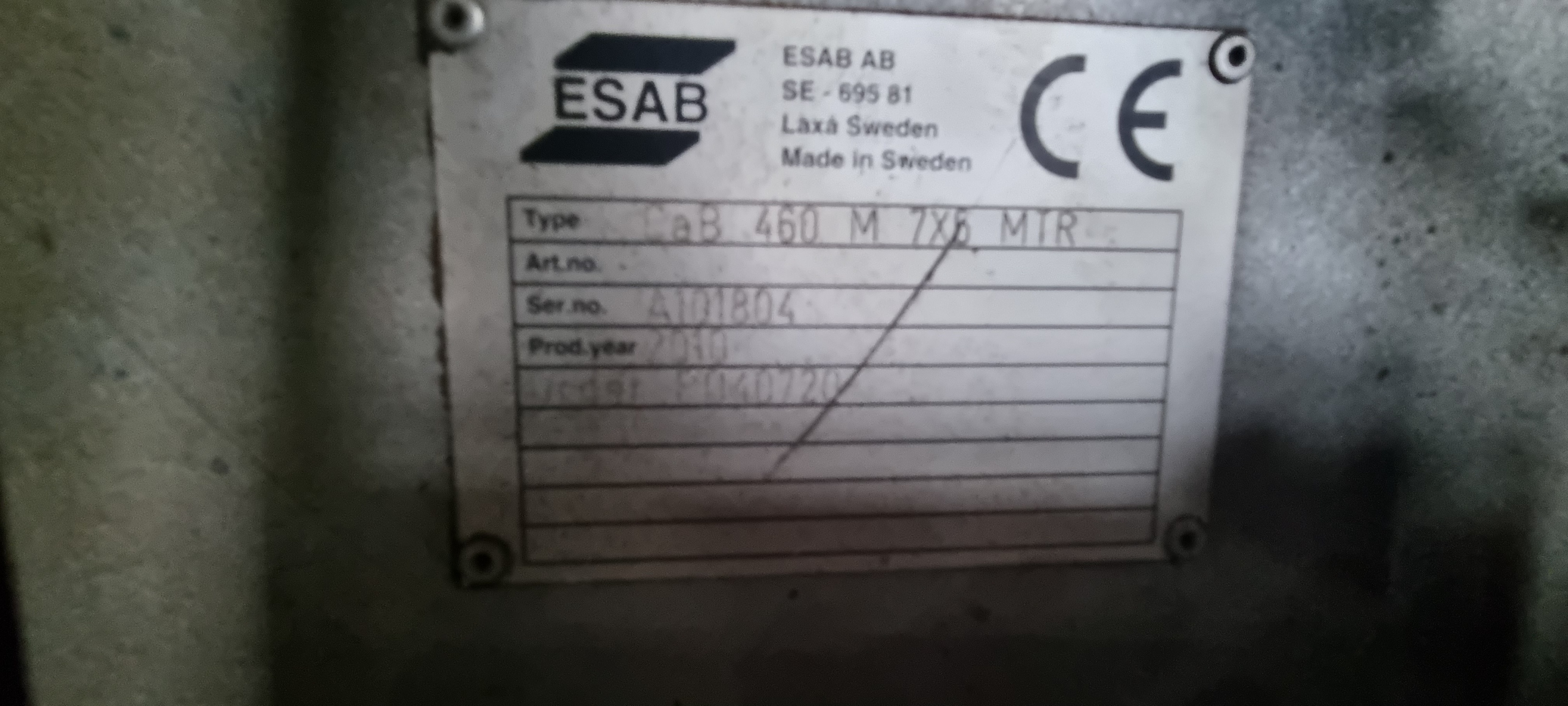 ESAB Model CaB 7x5 Column ; Boom Sub-Arc Welding System