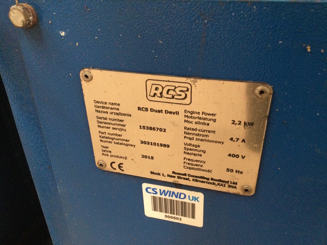 RCS Dust Devil 2.2 Kw Portable Fume Extracto