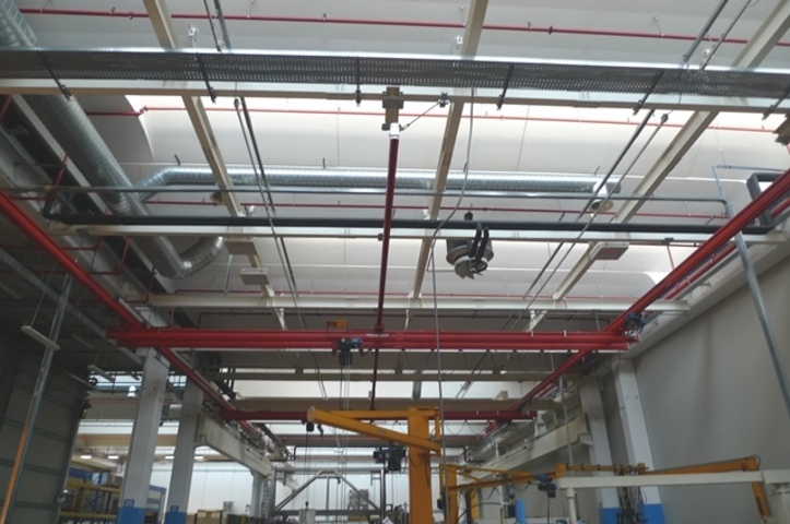 Demag Chain hoists with KBK monorail system