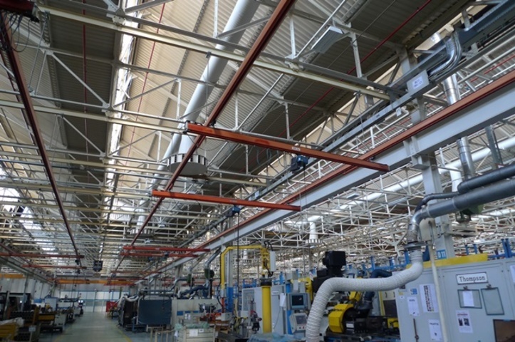 Demag Chain hoists with KBK monorail system