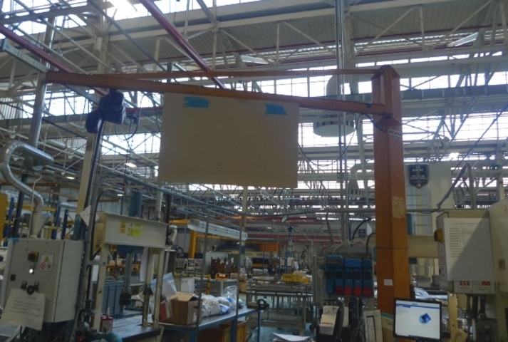 Demag Floor mounted swing jib crane