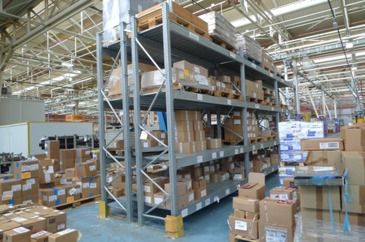 Racking, 4 tiers, 6 bays comprised of 3.5m uprights (Qty 16)