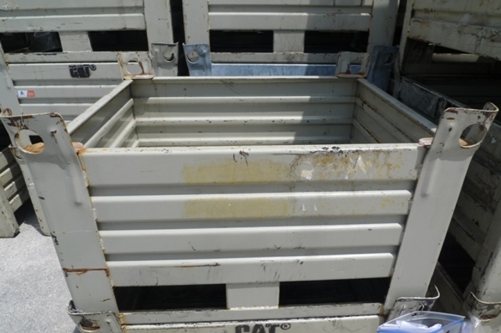 Steel stacking storage bins