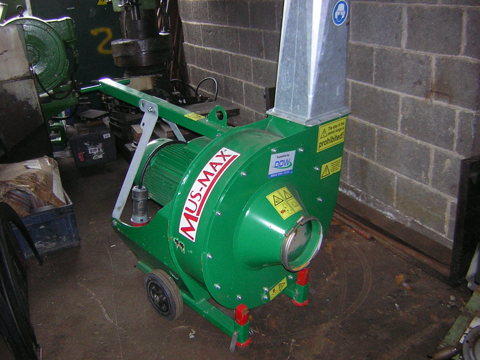 Mus - Max, Wood Chip Suction Fan