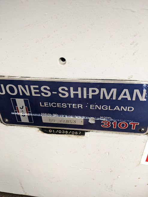 Jones and Shipman 310T Tool and Cutter Grinder