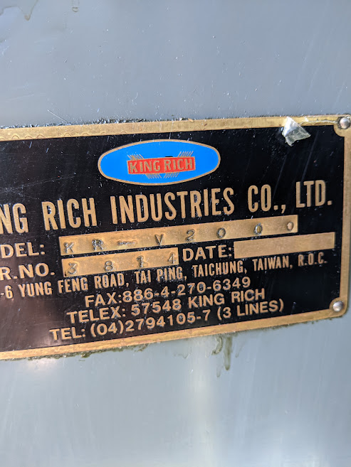 KRV 2000 Turret Mill