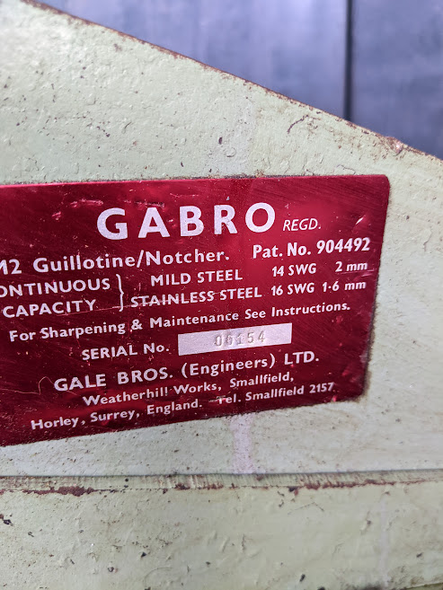 Gabro M2 Guillotine / Notcher