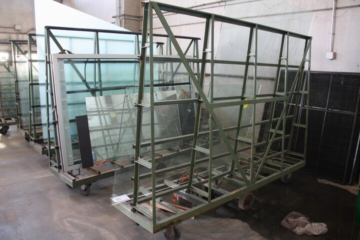 (7) Portable Glass Racks