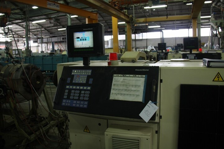 Line for the production of PVC pipes of diameters: 125mm - 200mm