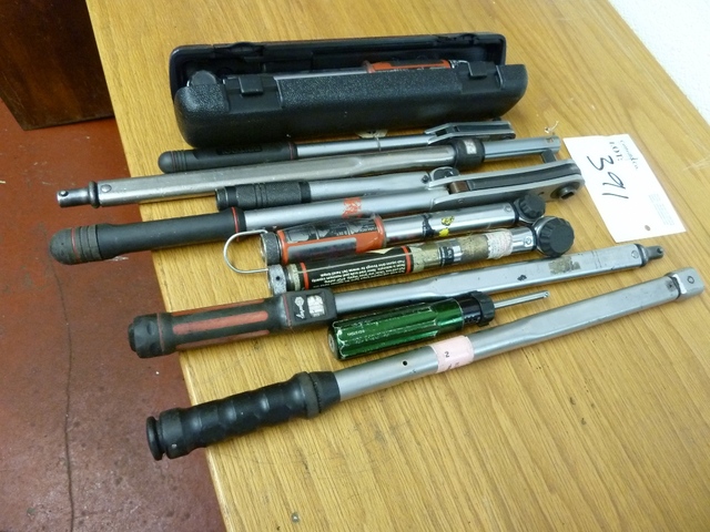 8 Assorted Torque Wrenches and Equipment