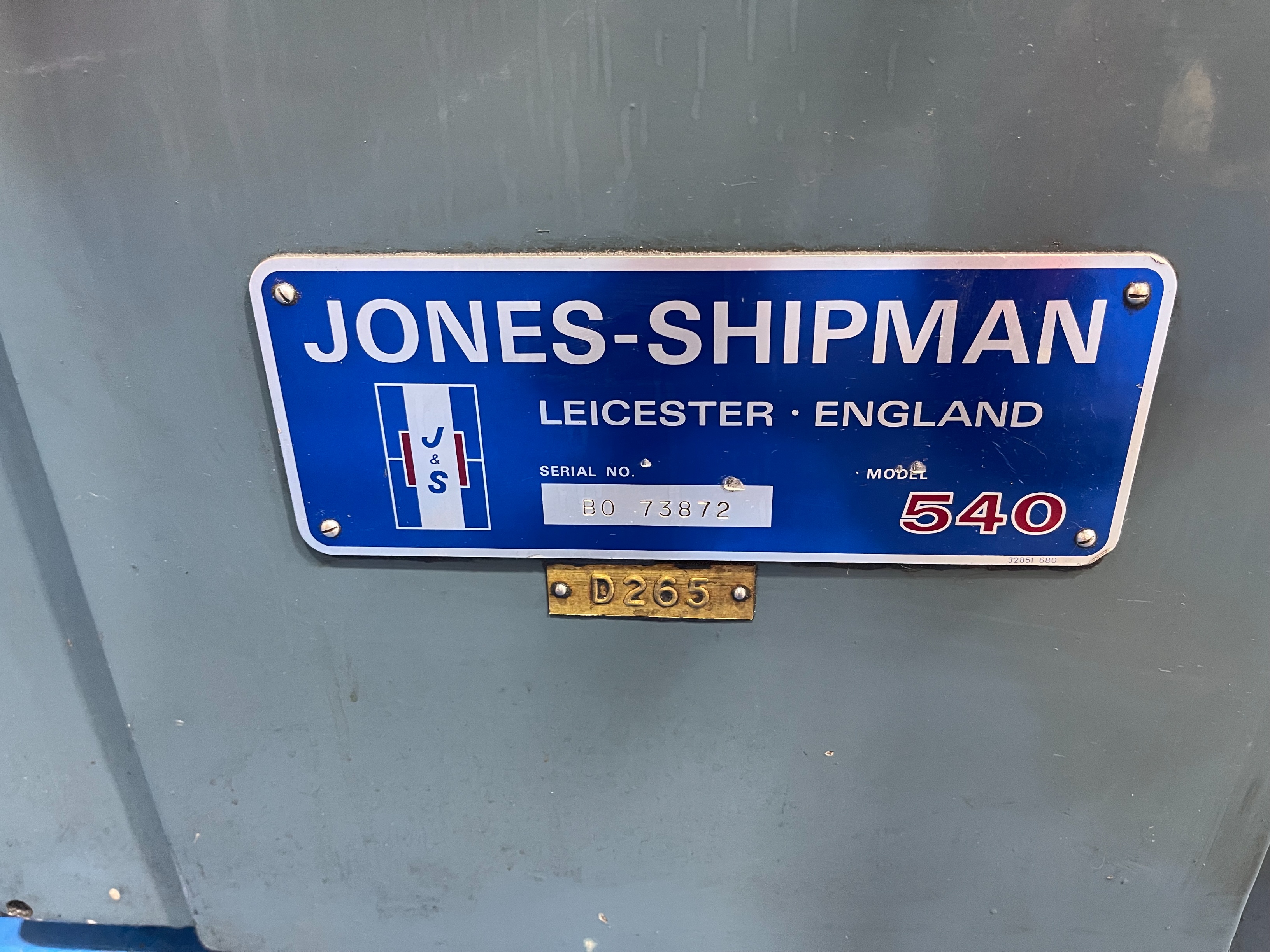 Jones & Shipman 540 Surface Grinder