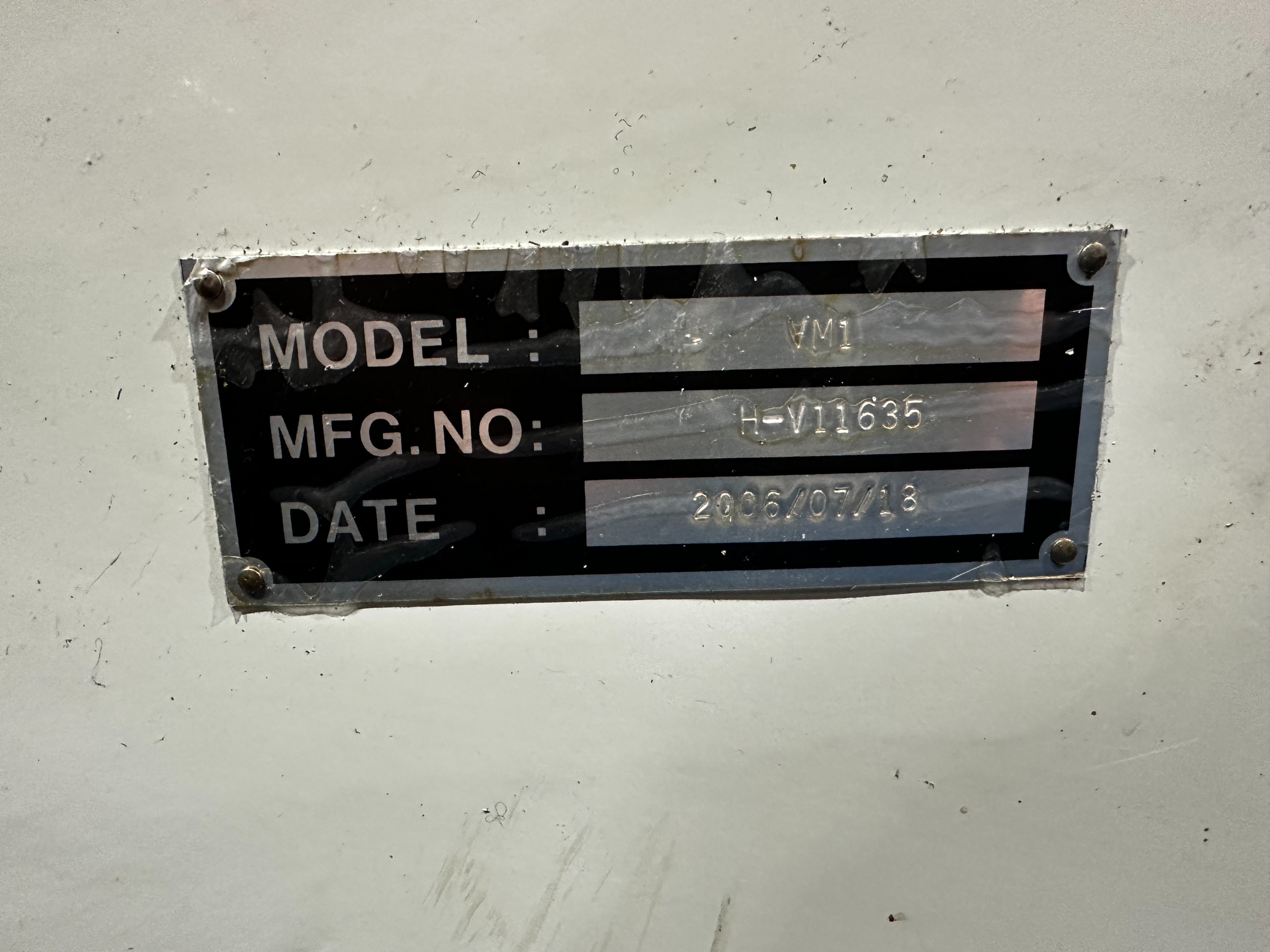 Hurco VM1 Vertical Machining Centre (2006)