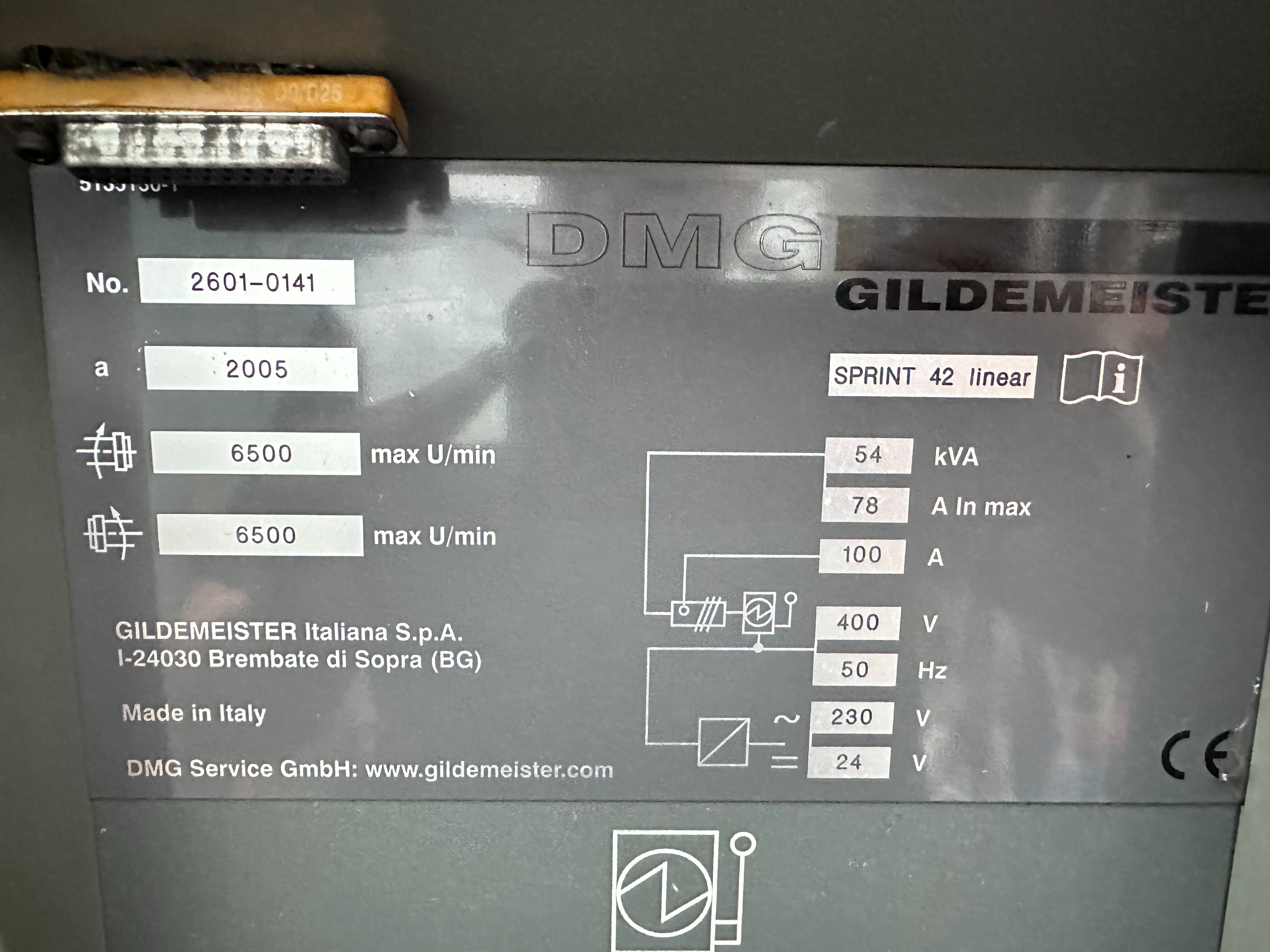 DMG Gildemeister Sprint 42 Linear CNC Automatic Lathe
