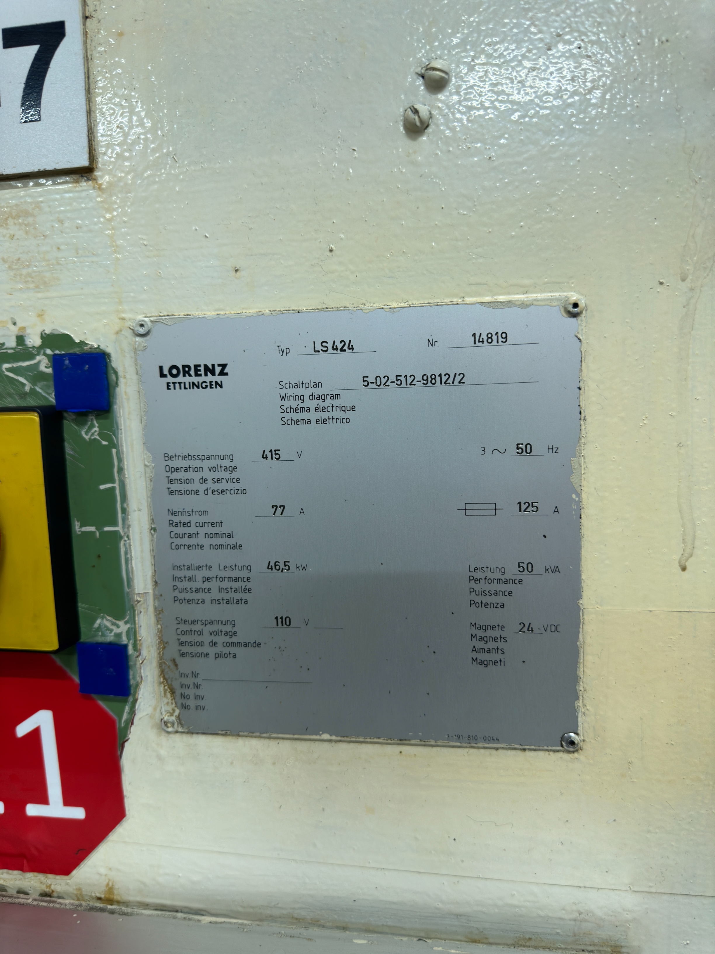 Lorenz LS424 CNC Gear Shaper