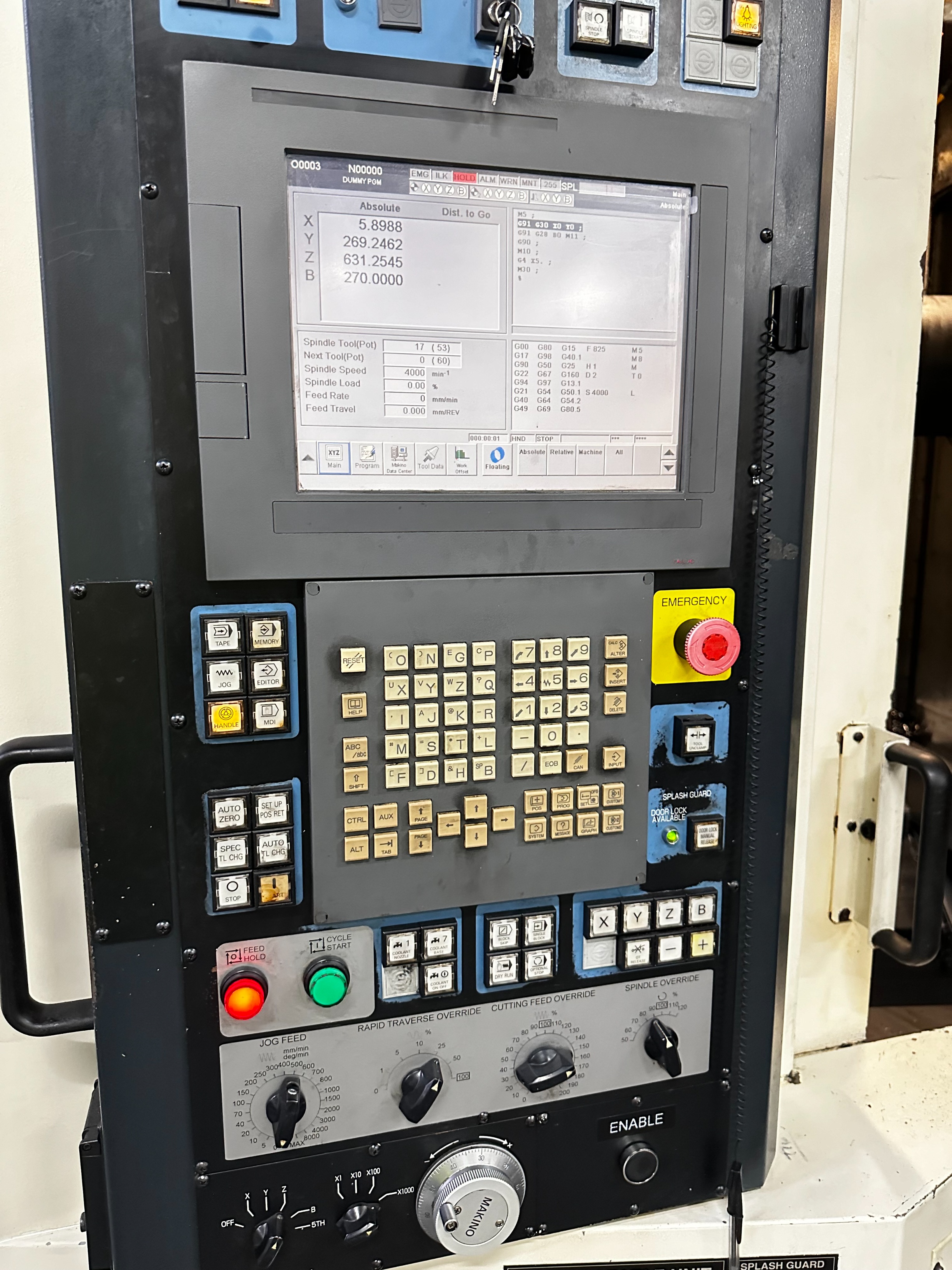 Makino A71 Horizontal Machining Centre