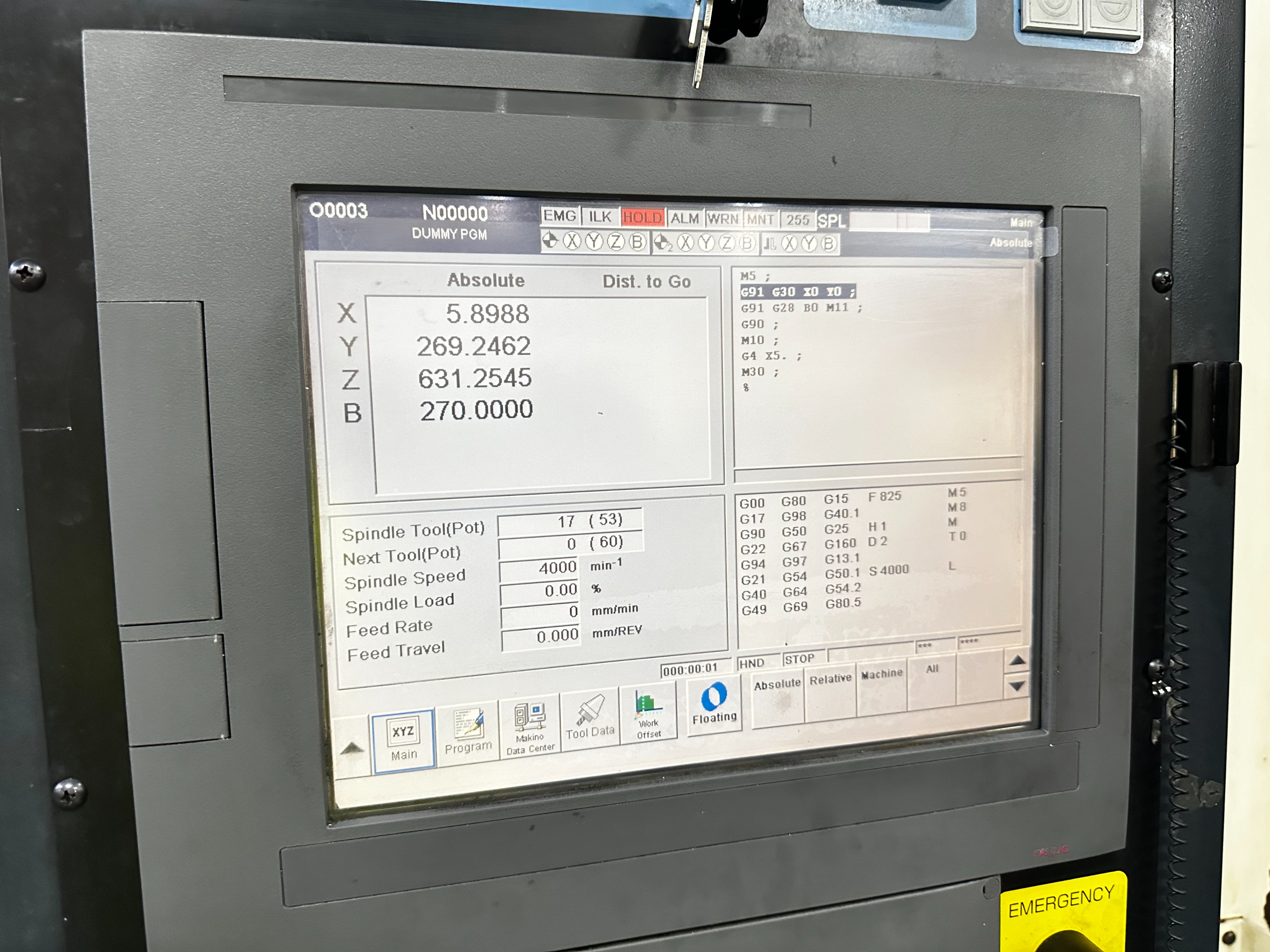 Makino A71 Horizontal Machining Centre