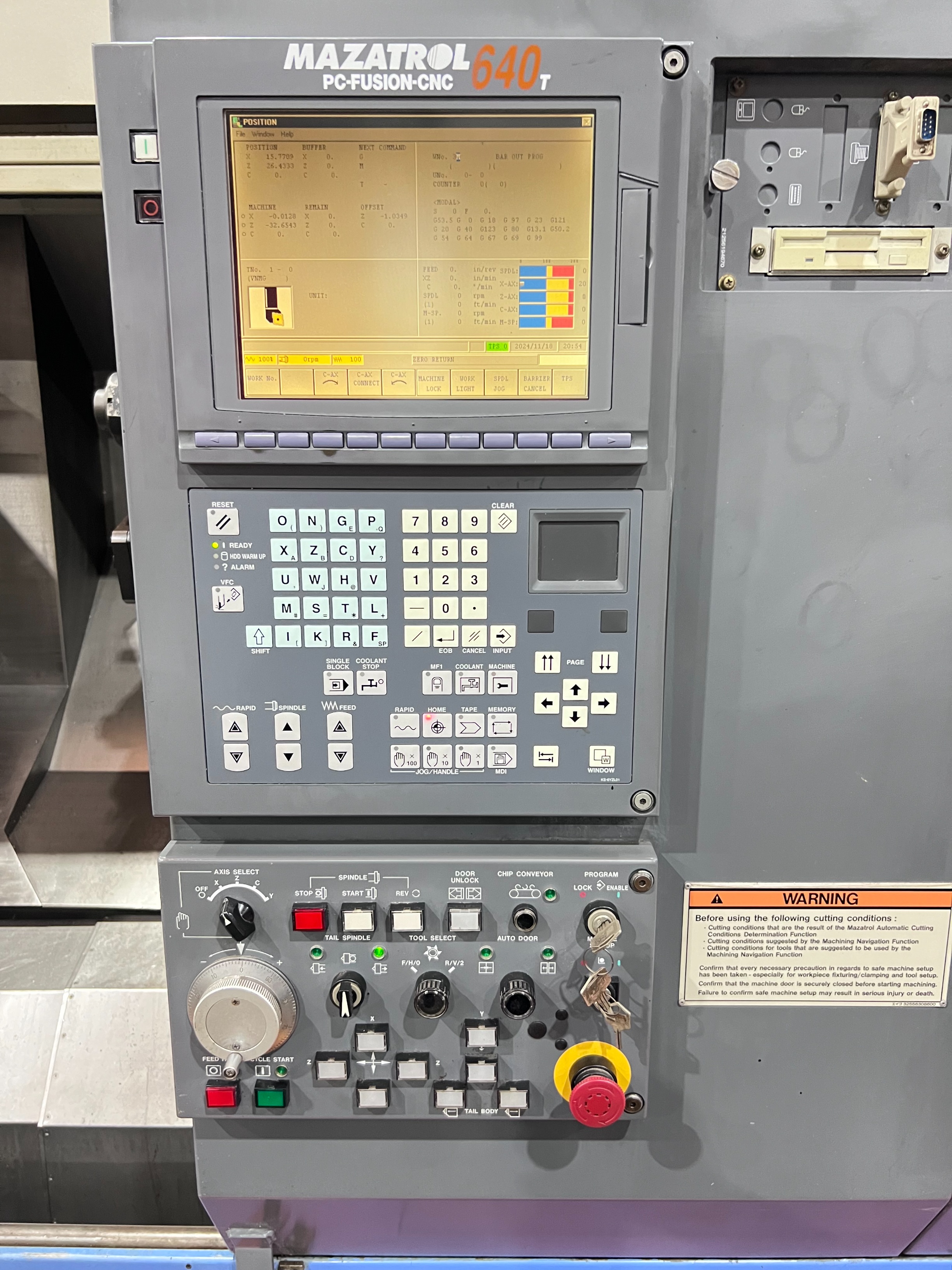 Mazak Super Quick Turn 28M CN Lathe