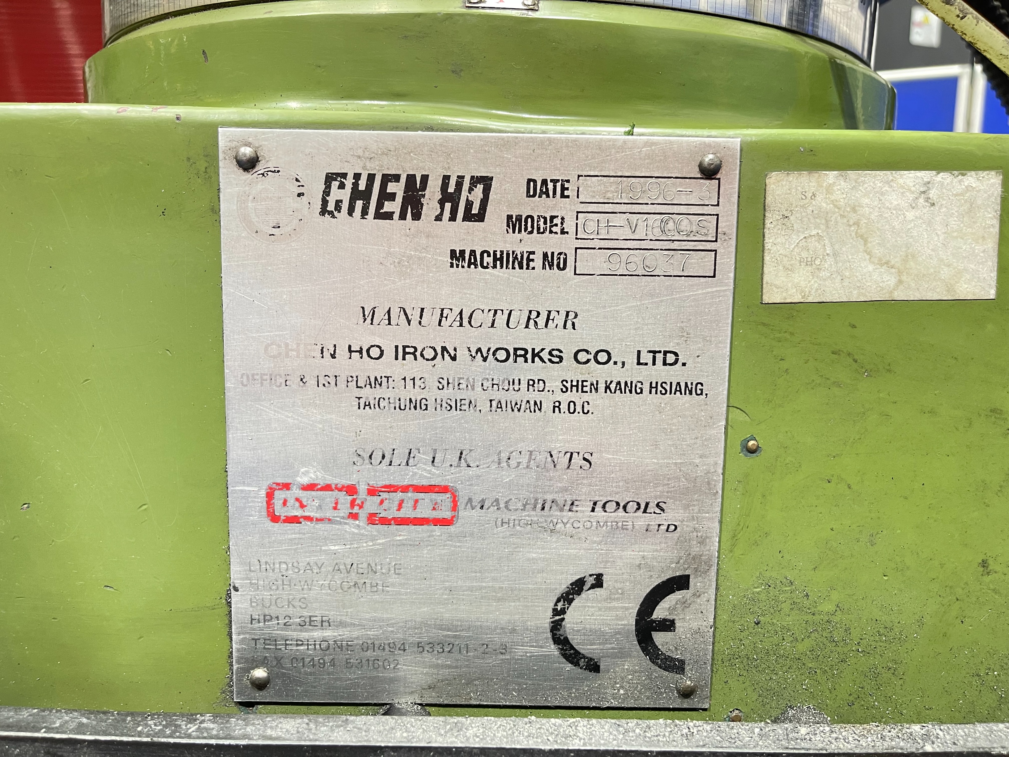 Chen Ho CH-V1600S NC Turret Head Milling Machine