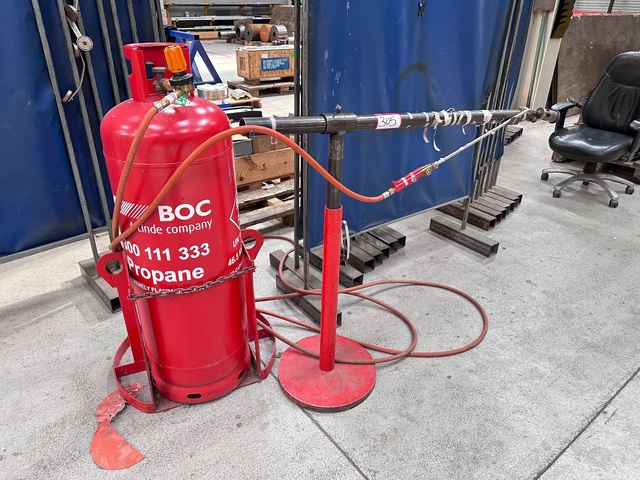 Pre-Heat Gas Burner & Bottle Stand (Gas Bottle Not Included)