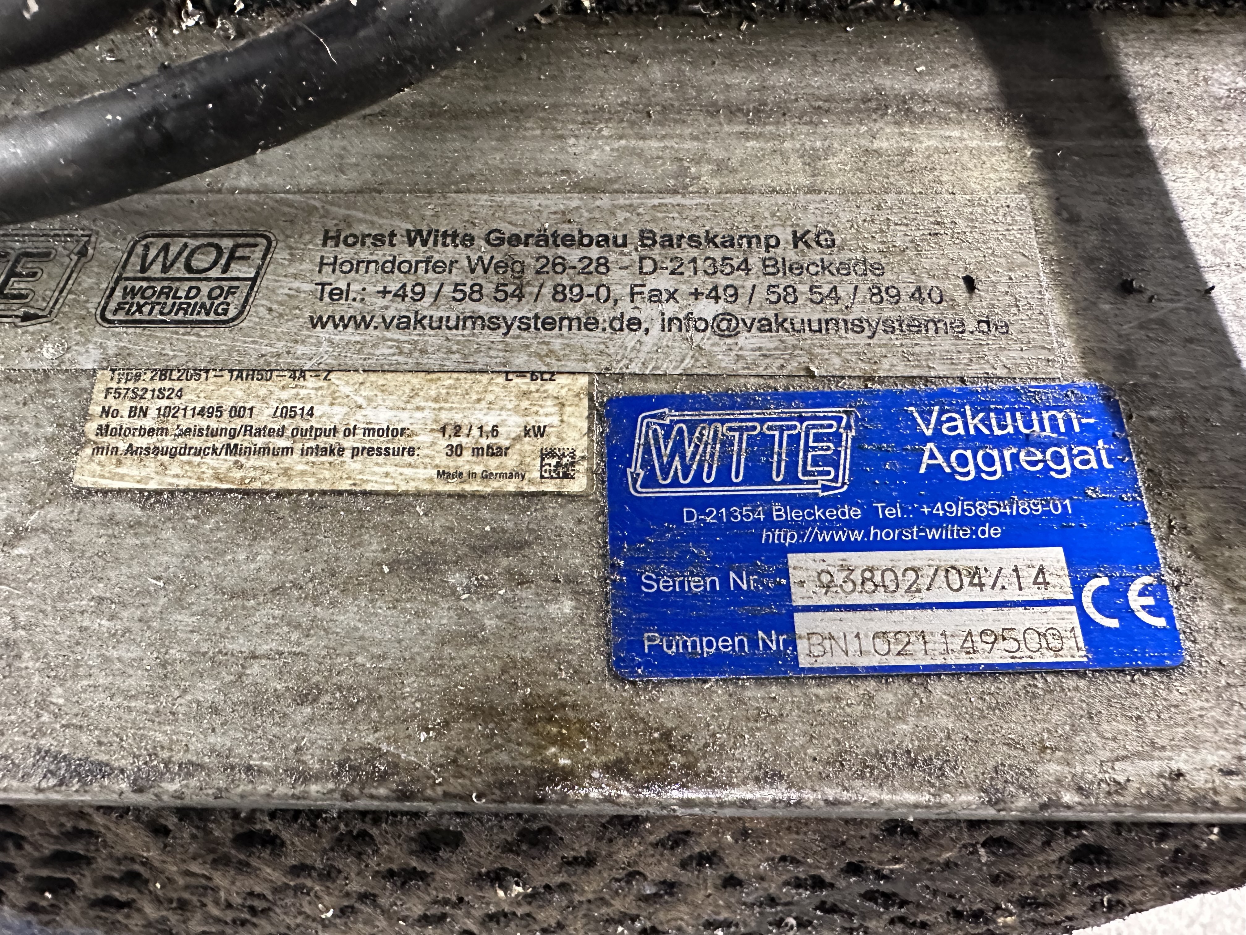 Vacuum Plate Work Holding System