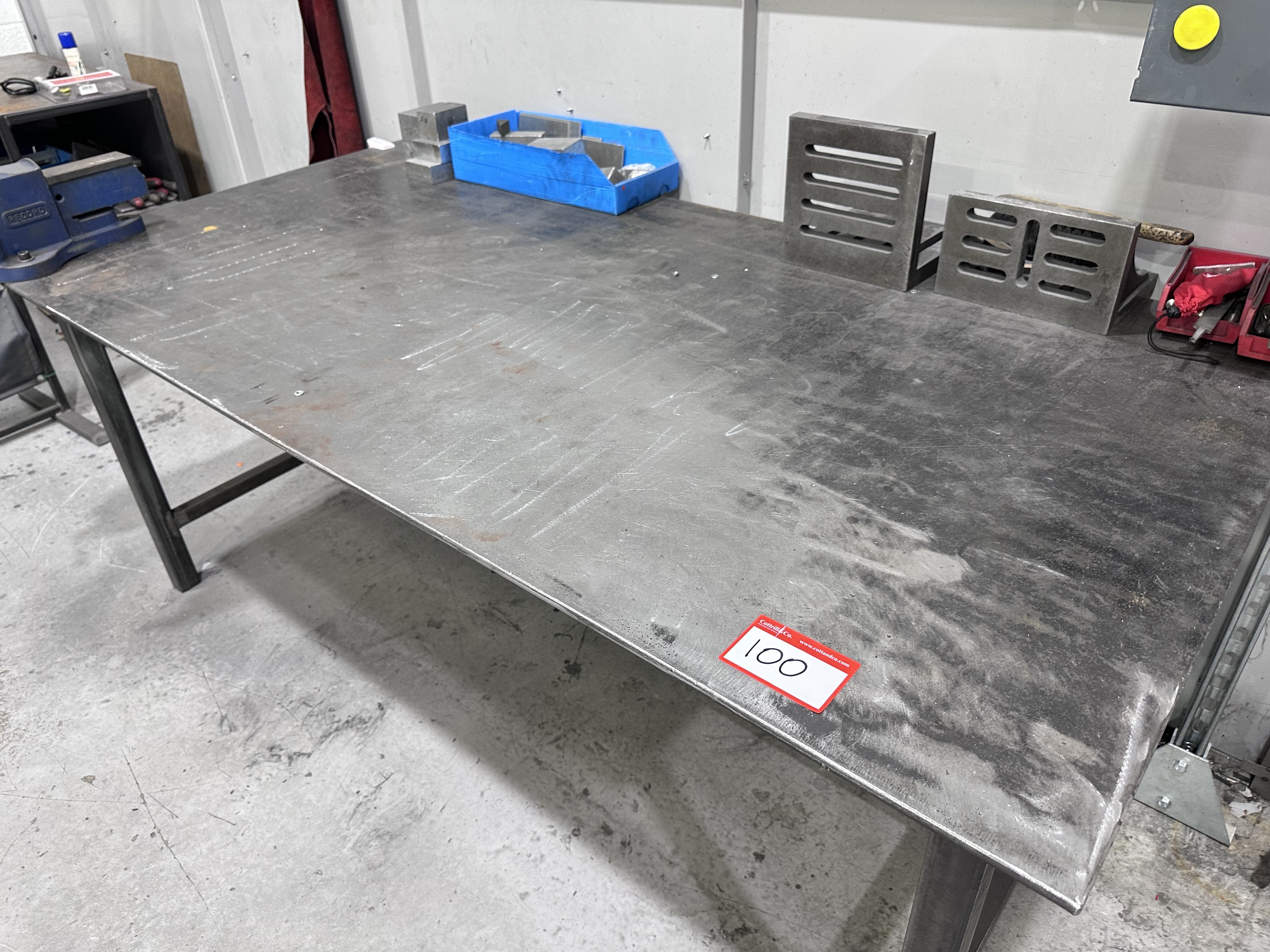 Steel Fabricated Work Bench with Vice