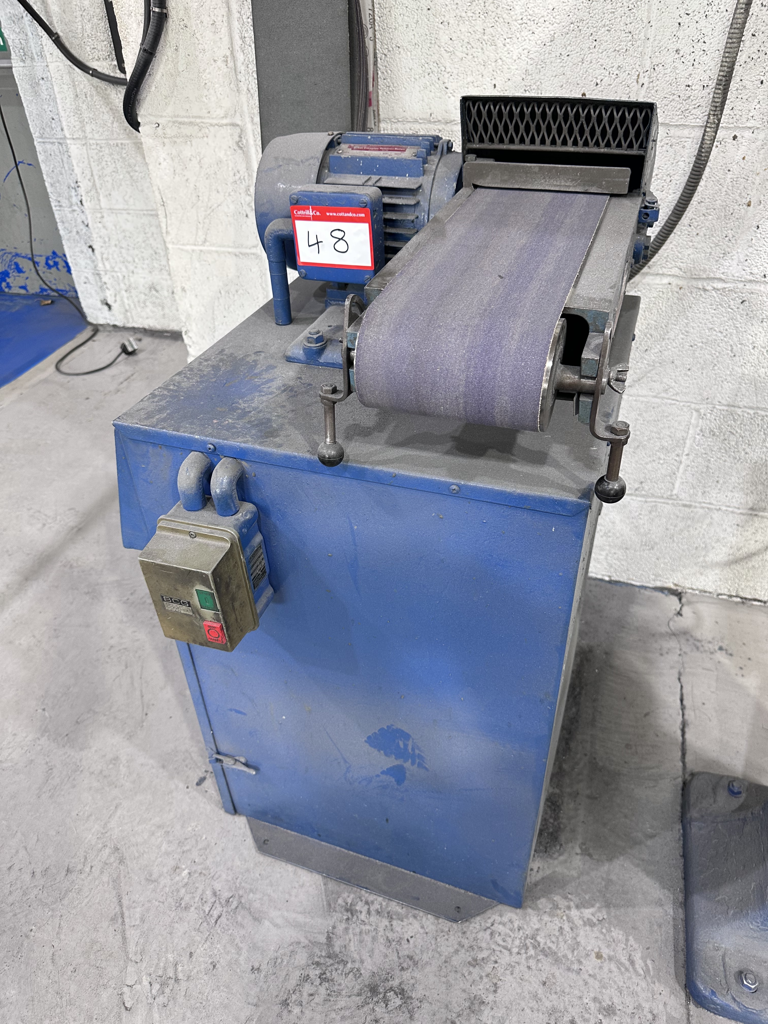 AJH Belt Linisher Mounted on  Dust Extractor