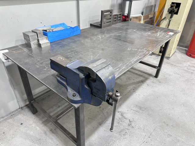 Steel Fabricated Work Bench with Vice