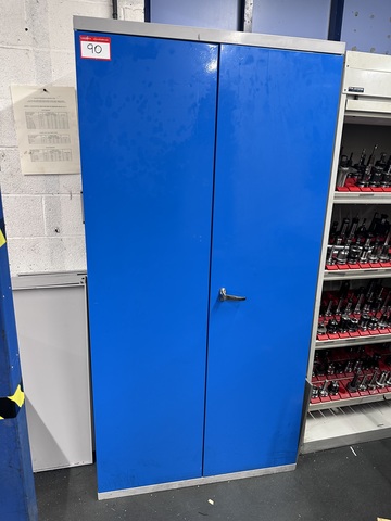 2 Door Upright Cabinet, No Key, No Contents