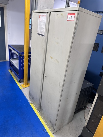 2 Door Upright Cabinet, No Key, No Contents