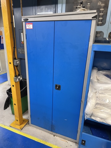 2 Door Upright Cabinet, No Key, No Contents