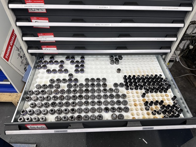 ER32 Collets in Various Sizes Including Pull Studs