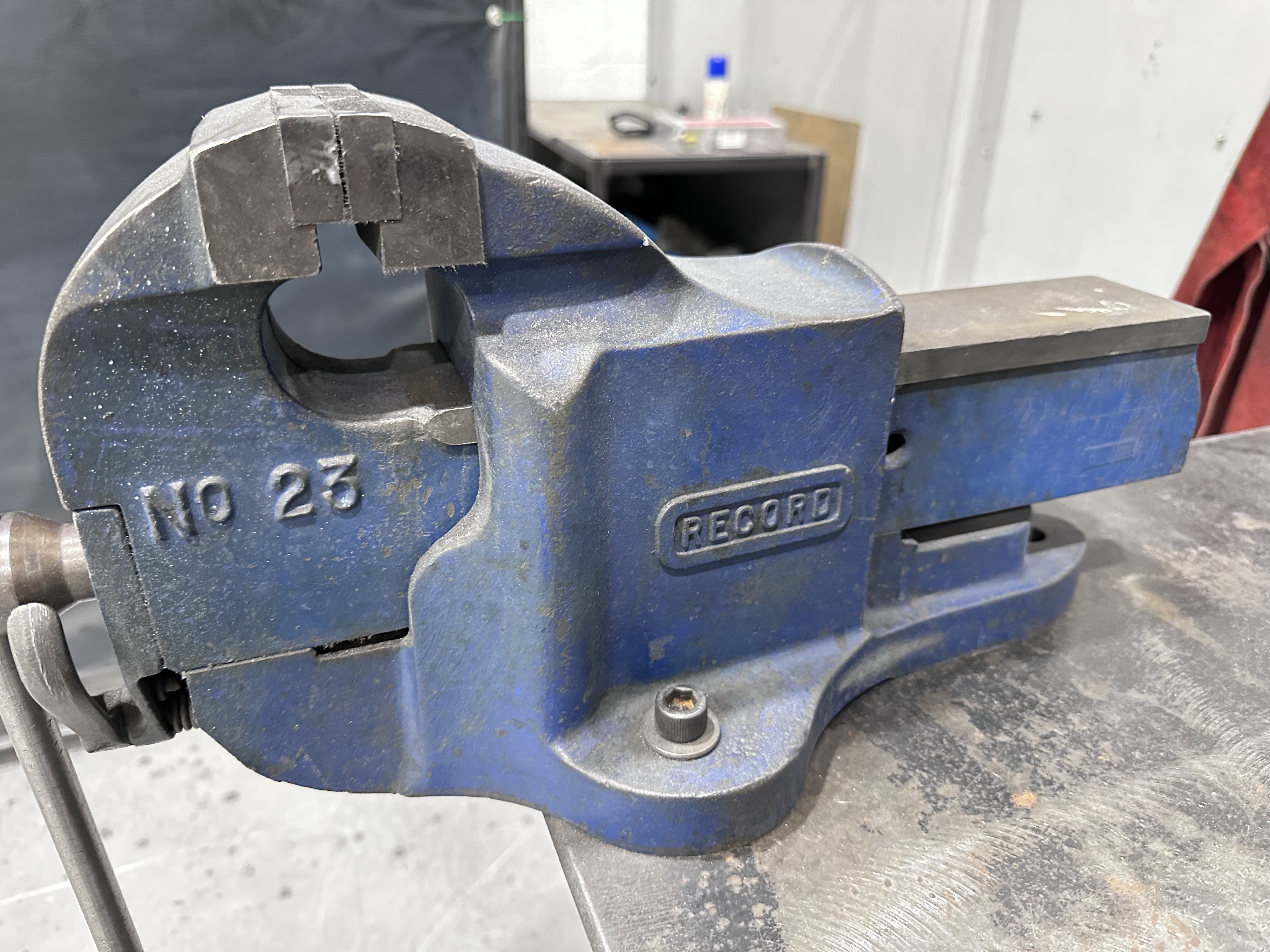 Steel Fabricated Work Bench with Vice