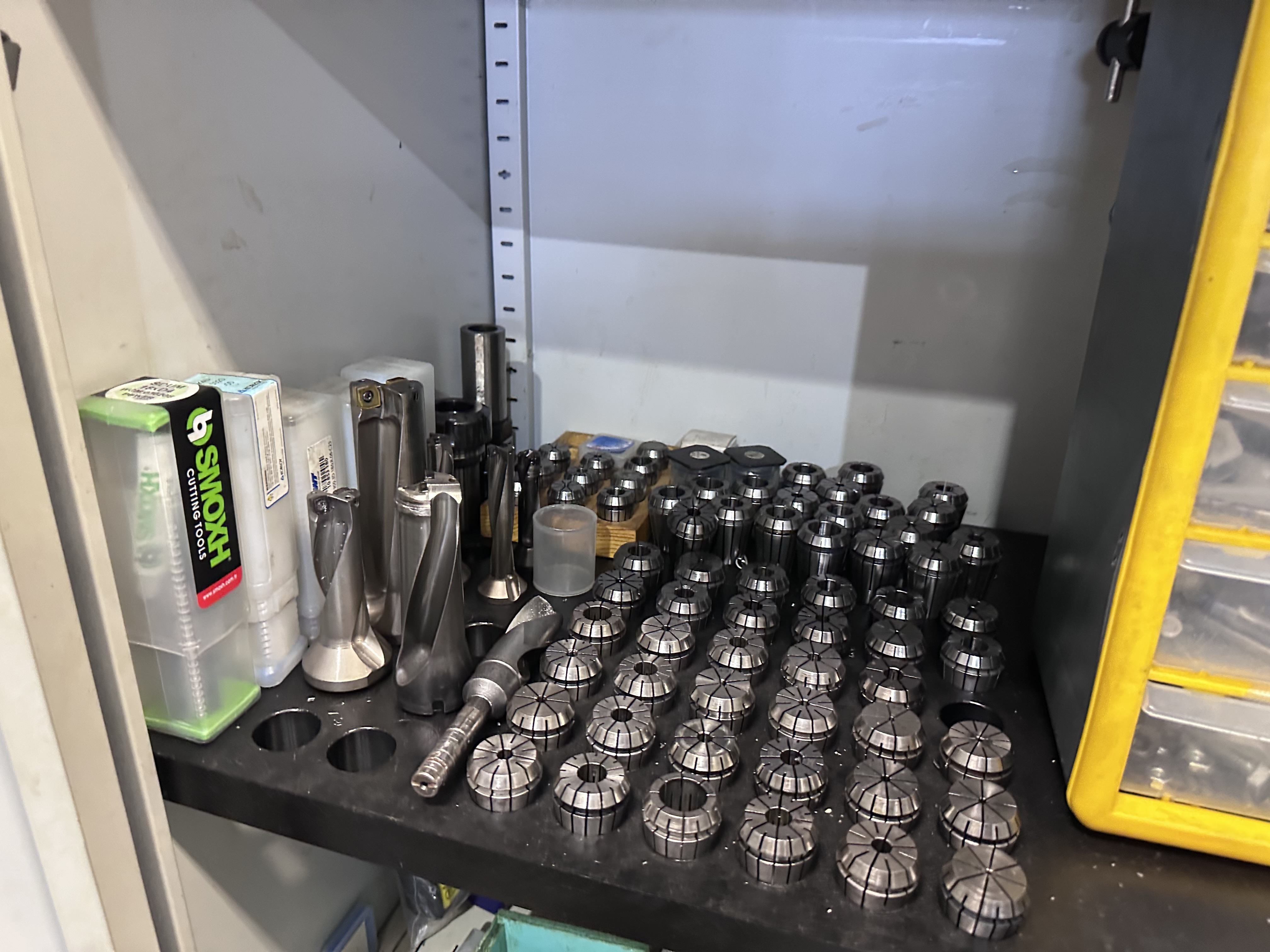 2 Door Cabinet with Various Tools Used on Haas ST20 SSY Lathe