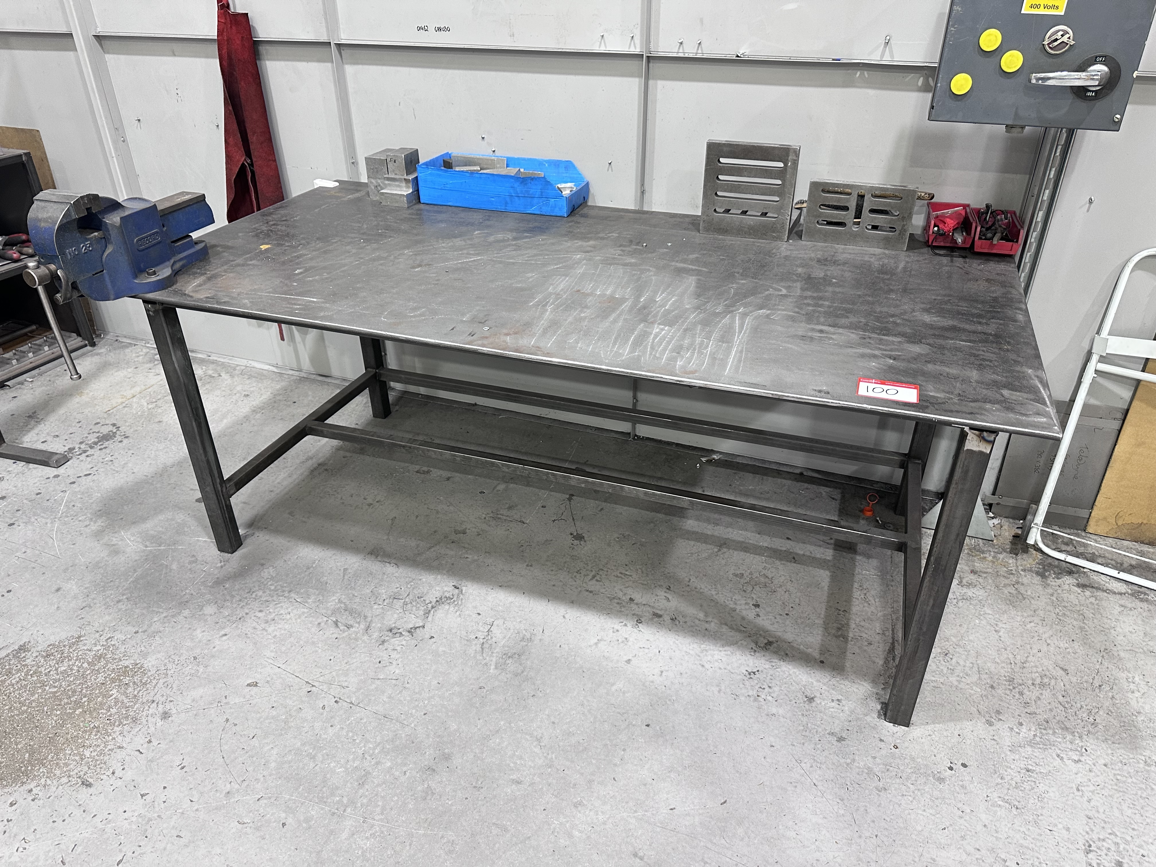Steel Fabricated Work Bench with Vice