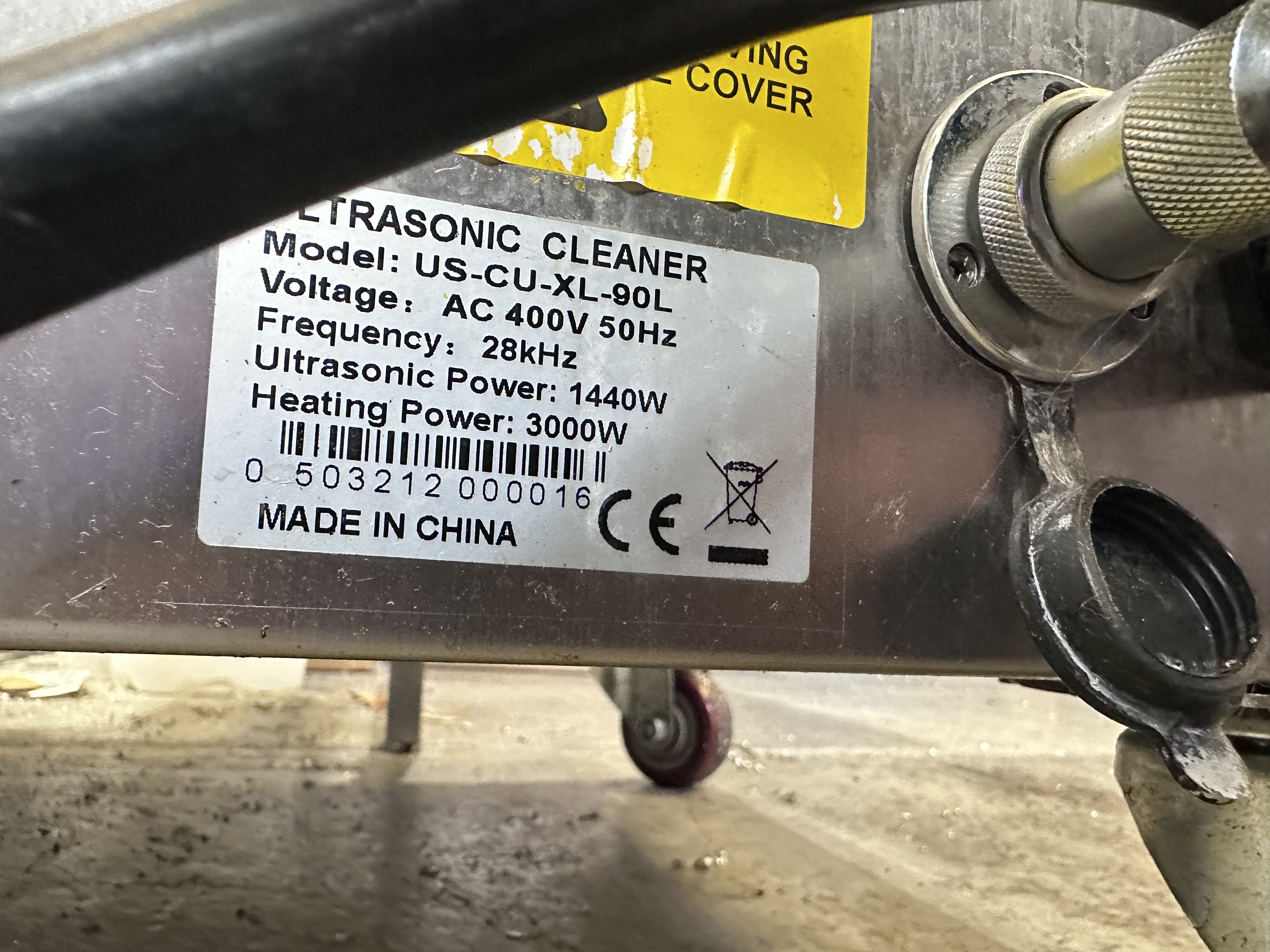 Allendale Ultrasonics Ultrasonic Cleaner Bath, Type  US-CU-XL-90L