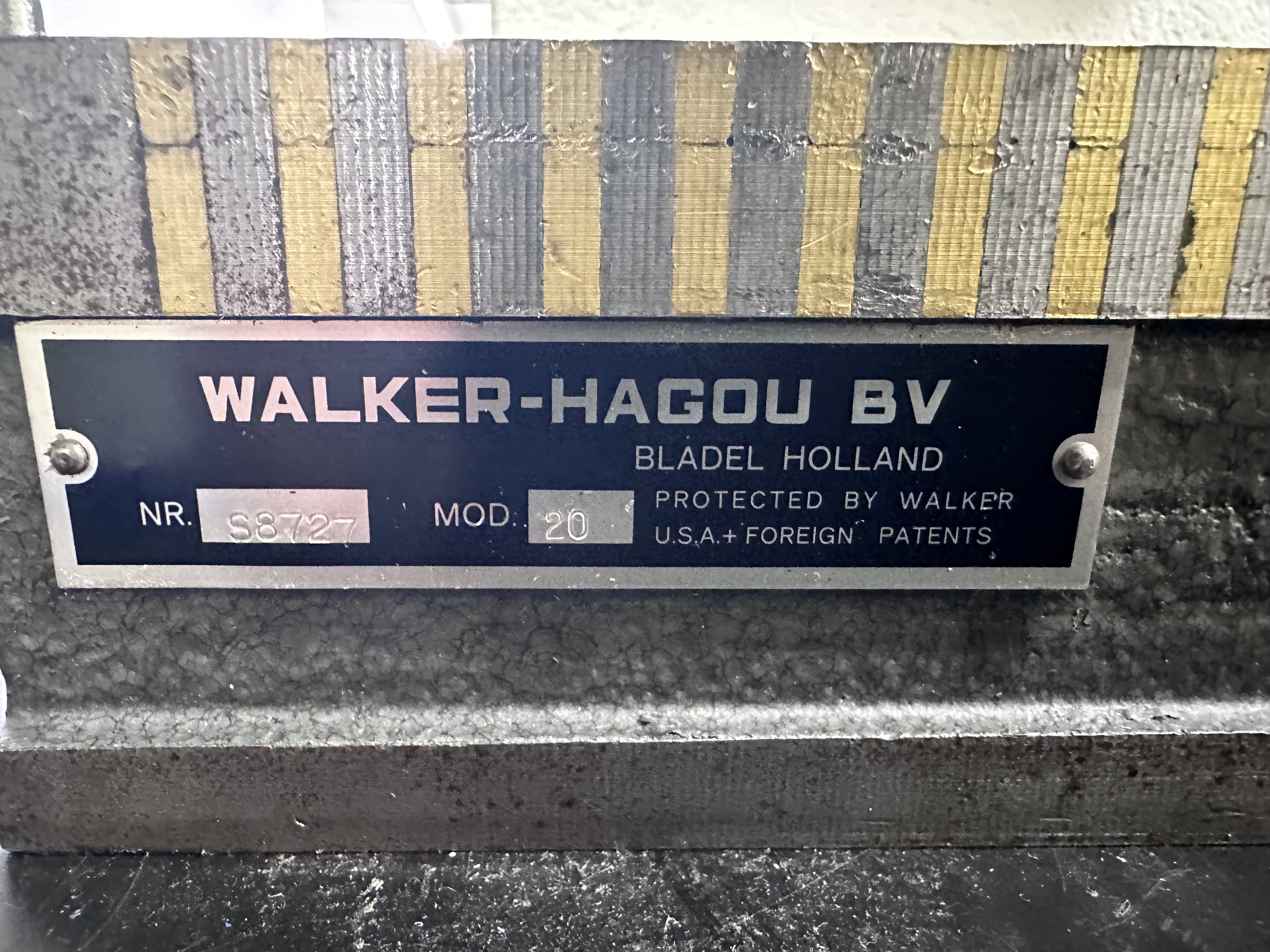 Walker - Hagou Magnetic Chuck, Size 450 x 200mm